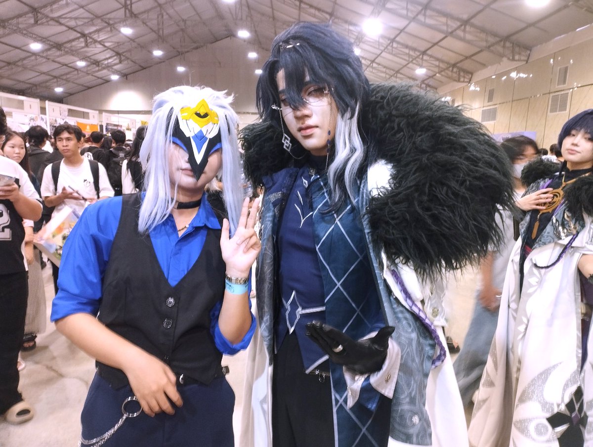 _ahniyalis's tweet image. Hoyofest today yippe #dottore #cosplay