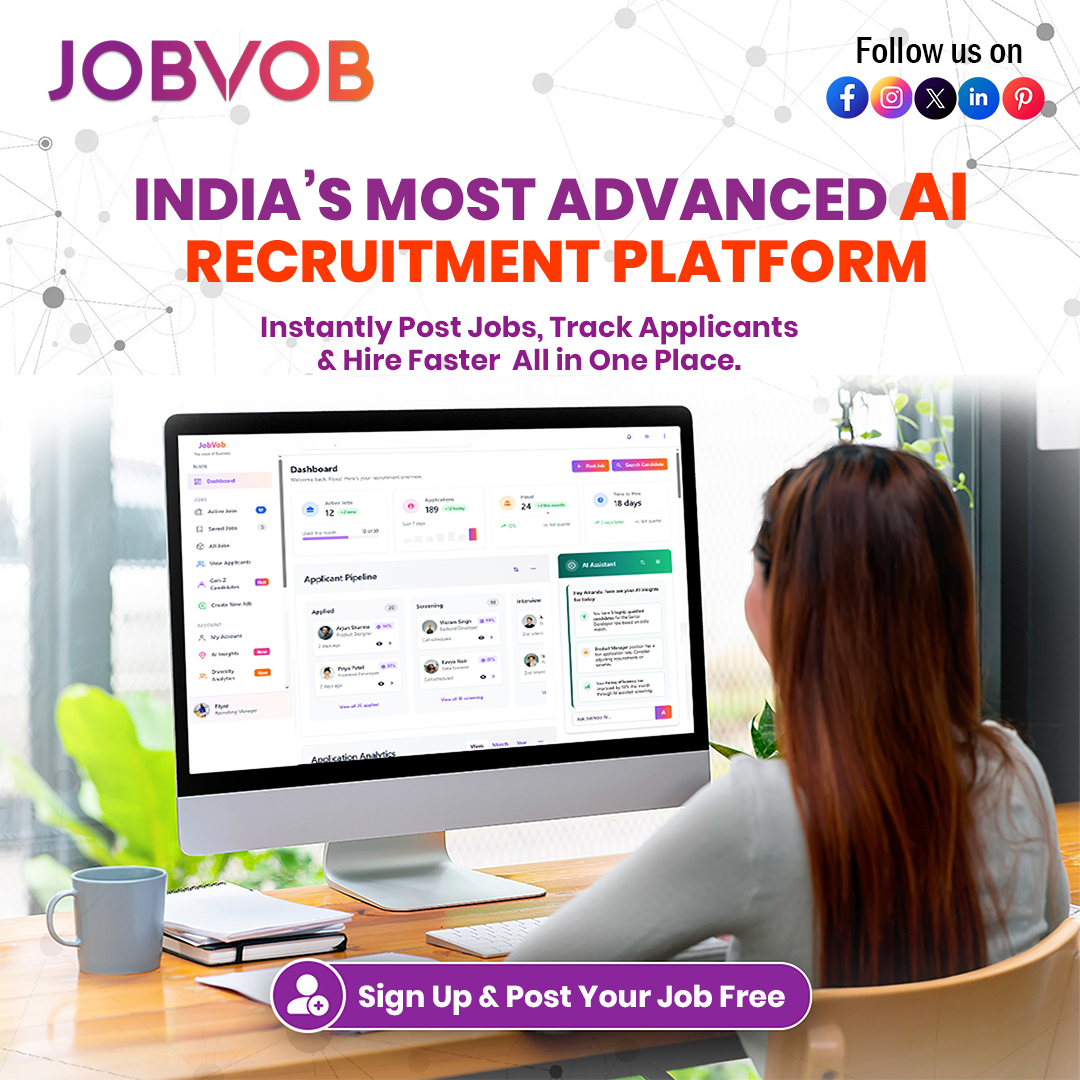 jobvobofficial's tweet image. Revolutionize your hiring process with real-time screening, smart candidate matching, and automated shortlisting. Whether you&apos;re a startup or an enterprise — hire faster, smarter, and better! 

Visit Now: jobvob.com 

#AIRecruitment #SmartHiring #TechDrivenHiring