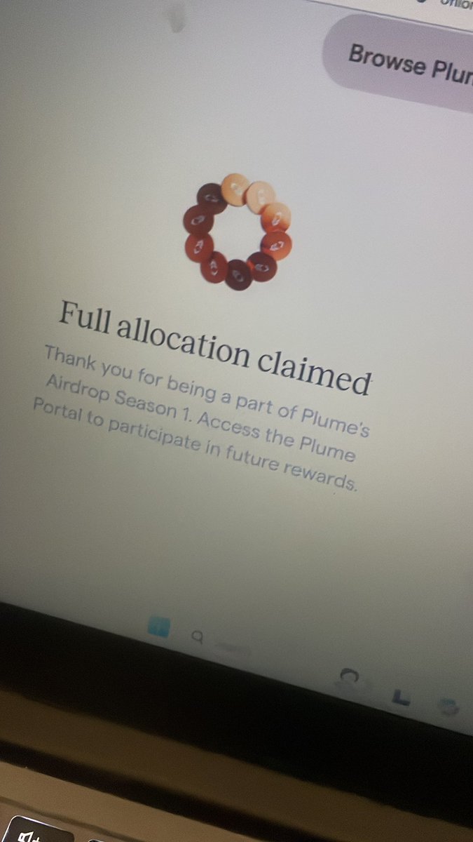 ADAjoshADA's tweet image. Finally claimed my @plumenetwork full allocation.
Gplume to you all.