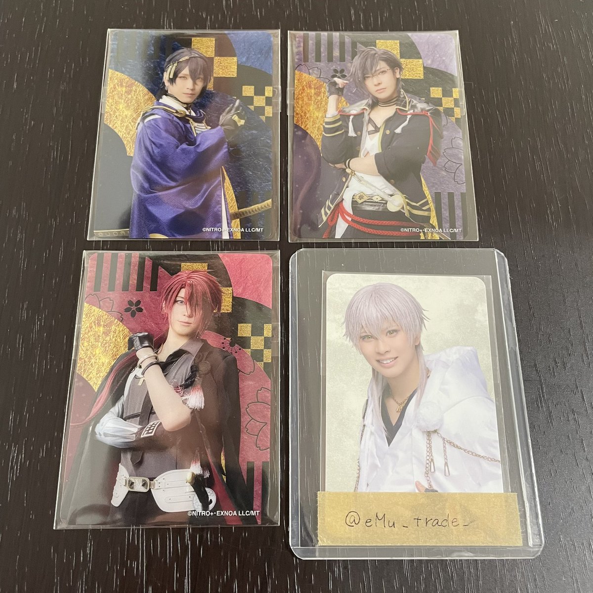 eMu_trade_'s tweet photo. 【交換・譲渡】ミュージカル刀剣乱舞 刀ミュ 目出度歌誉花舞 　ランダムカード

譲:三日月、石切丸、堀川、長曽祢、青江、大倶利伽羅、陸奥守、明石、御手杵、桑名、村雲、大典太、ソハヤ、後家、朝尊 https://t.co/X97UcxKDSU