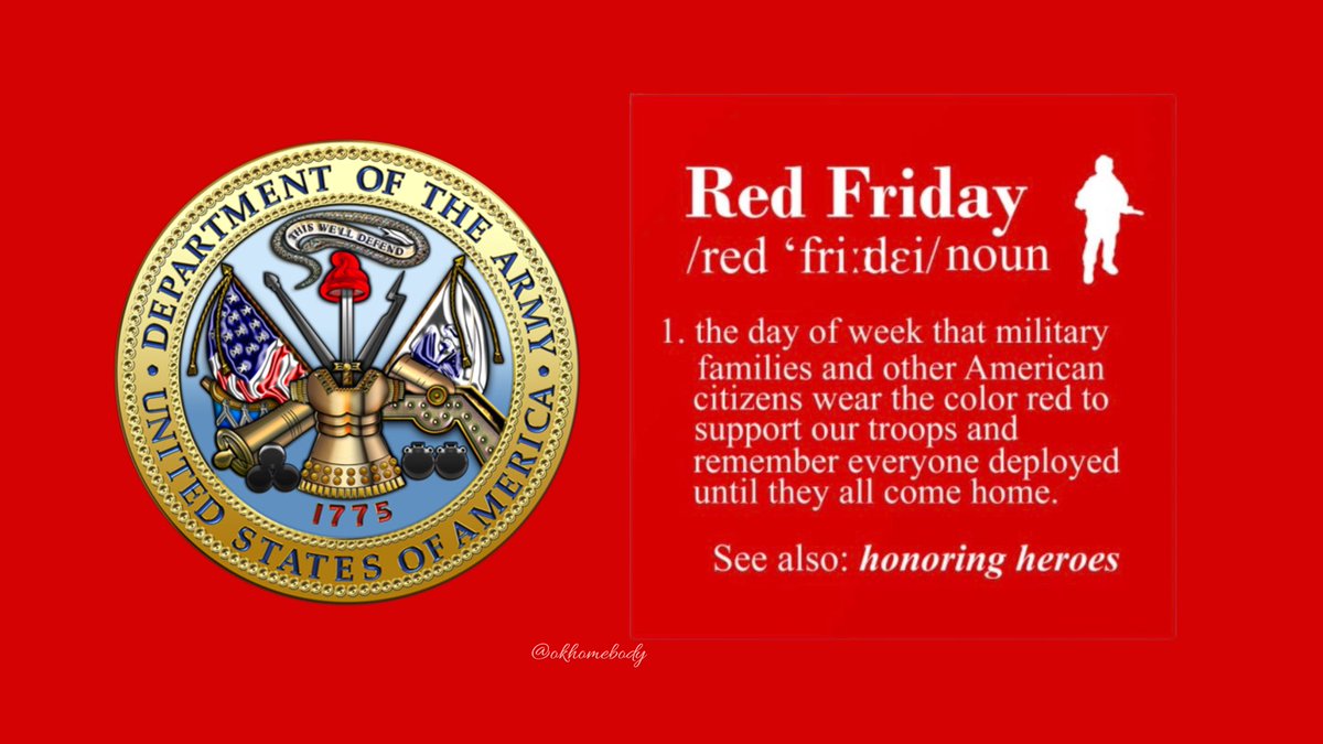okhomebody (@okhomebody) on Twitter photo ๐บ๐ธREDFriday โ
VETERAN #BuddyChecksโ
RH ๐บ๐ธ
Good morning family. Letโs Remember Everyone Deployed by showing off our RED today! Buddy Checks donโt stop- reach out if you need. I love all yโall! โค๏ธ๐ค๐
** <a href="/mil_vet17/">RetMilVet17</a> and <a href="/mcain1954/">Shelly</a> are on watch with <a href="/royharper53/">Roy Harper</a> for a couple of ๐บ๐ธREDFriday โ
VETERAN #BuddyChecksโ
RH ๐บ๐ธ
Good morning family. Letโs Remember Everyone Deployed by showing off our RED today! Buddy Checks donโt stop- reach out if you need. I love all yโall! โค๏ธ๐ค๐
** <a href="/mil_vet17/">RetMilVet17</a> and <a href="/mcain1954/">Shelly</a> are on watch with <a href="/royharper53/">Roy Harper</a> for a couple of