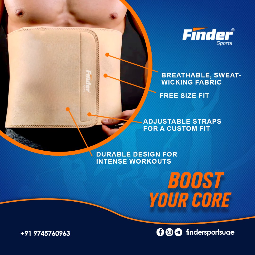 findersportsuae's tweet image. Support your grind with the Finder Sports Abdominal Binder. Breathable, adjustable, and built to handle the heat of your toughest sessions.
Free size. Custom fit. Zero distractions.
Train hard. Stay locked in.

#CoreSupport #FitnessGear #Sports #FinderSports #WorkoutReady