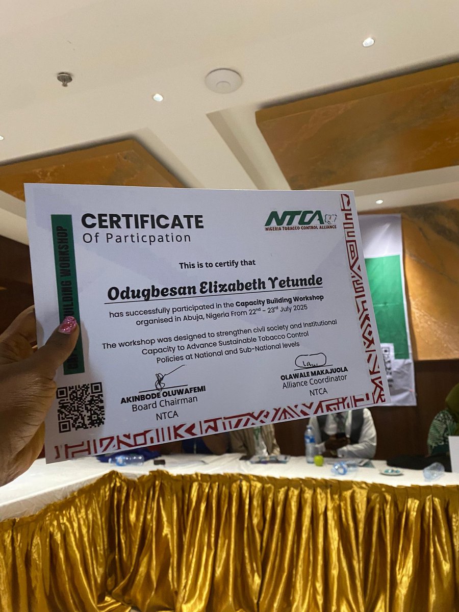 Beth25040's tweet image. Key lessons from the NTCA Capacity Building Workshop:
✅ Advocacy must be strategic
✅ Communication drives real change
✅ Monitoring & Evaluation = accountability
✅ Tobacco is a threat to human development
We’re building a #SmokeFreeGeneration 💪
#TobaccoControl
#PublicHealth