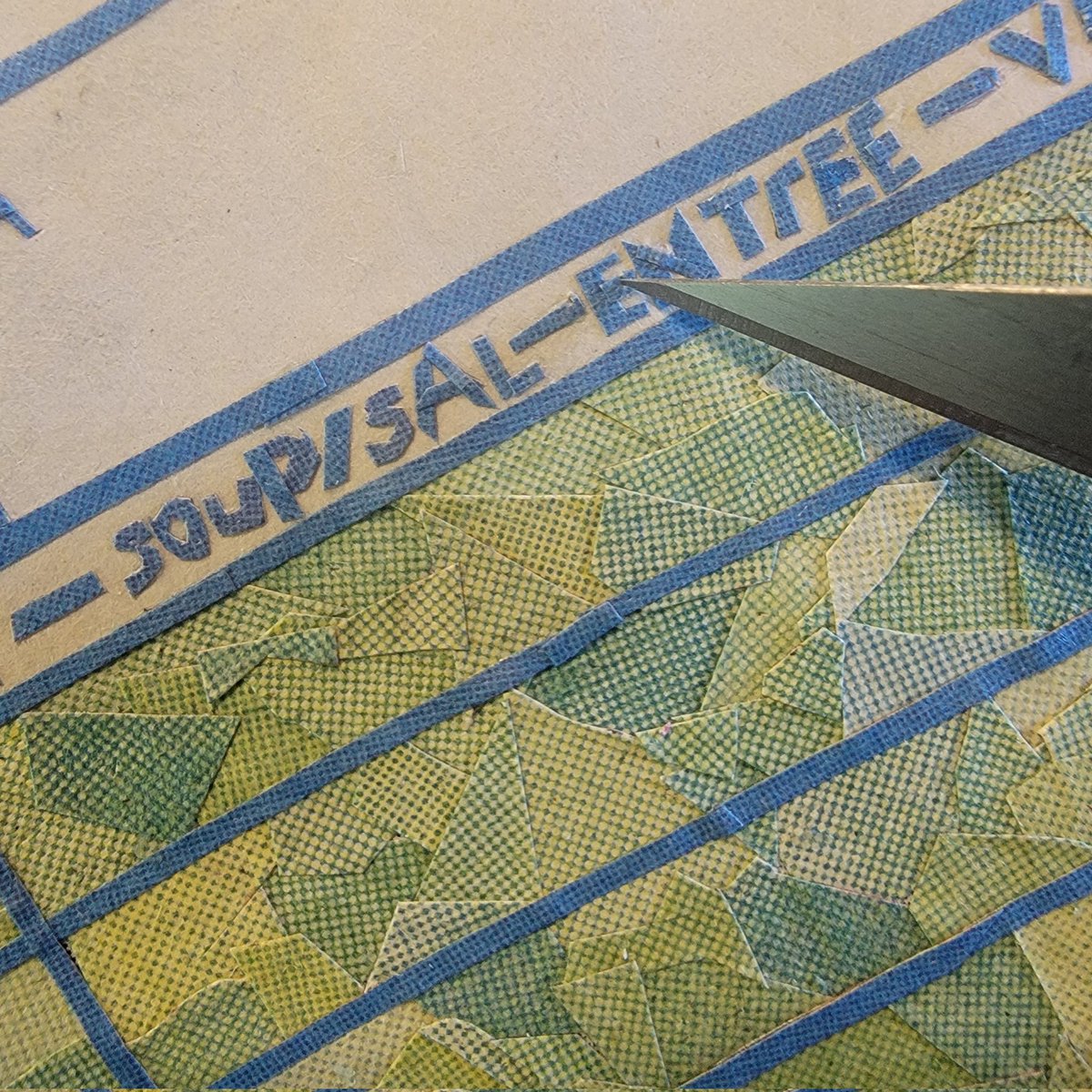 Cat_Russell_'s tweet image. Cutting out tiny letters day