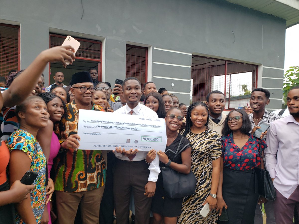 DeanSule's tweet image. Instead of greedy delegates, @PeterObi go give students the money.