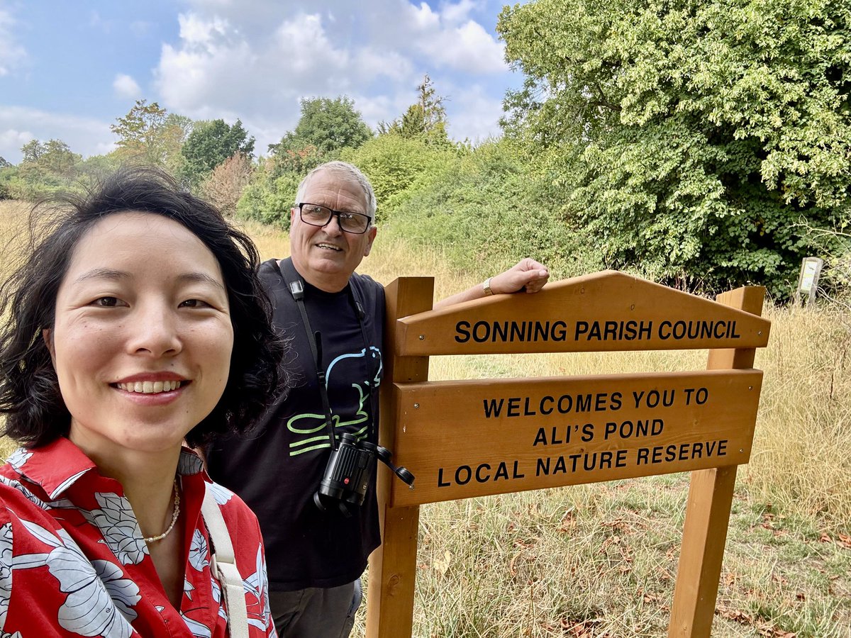 AliDriverUK's tweet image. Had a very pleasant walk and chat with our MP @YuanfenYang to Ali’s Pond LNR today. Topics included Thames Water (inevitably), local nature sites and community engagement, the value of allotments and growing your own food, and the emerging benefits of “No Mow May”.