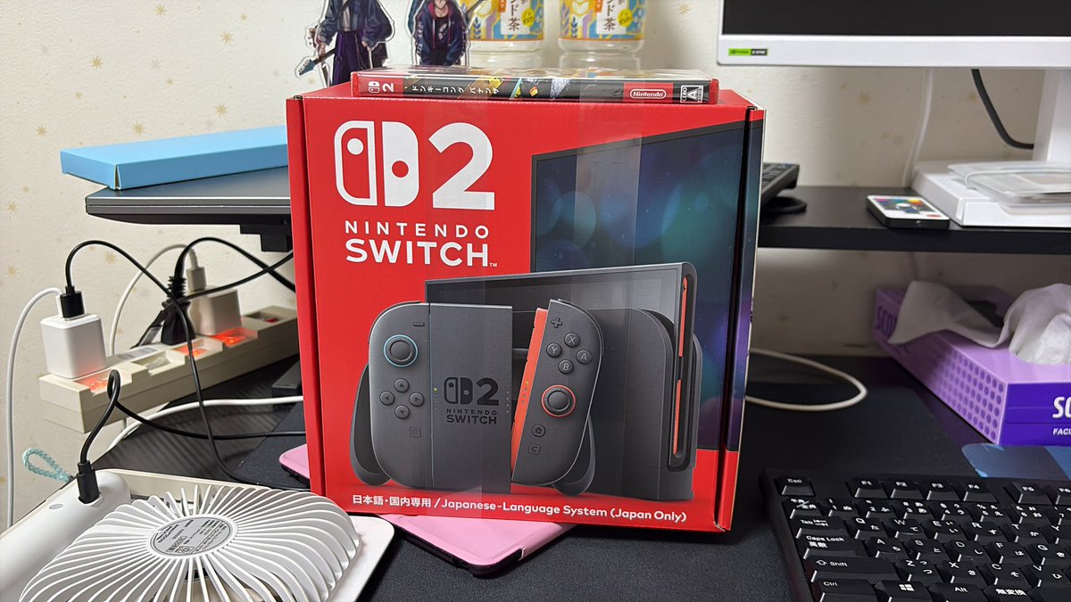楽天ゲリラ販売に打ち勝ってSwitch2ゲットした〜‼️‼️‼️