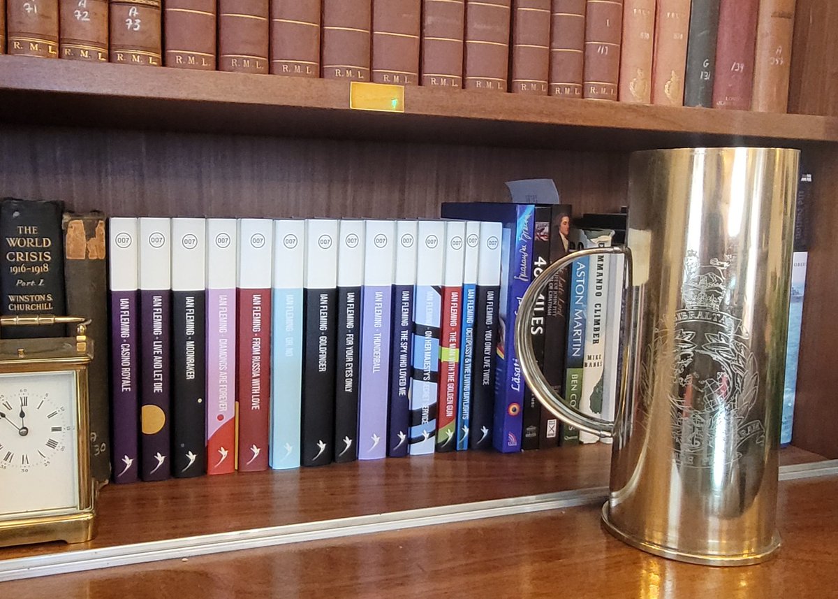 ric_cole's tweet image. A huge THANK YOU to the lovely team at @TheIanFleming Publications for gifting a complete set of @007 James Bond books to the @Commando_Ops Officers' Mess.
Ensuring the legacy of Fleming and 30 Assault Unit endures.