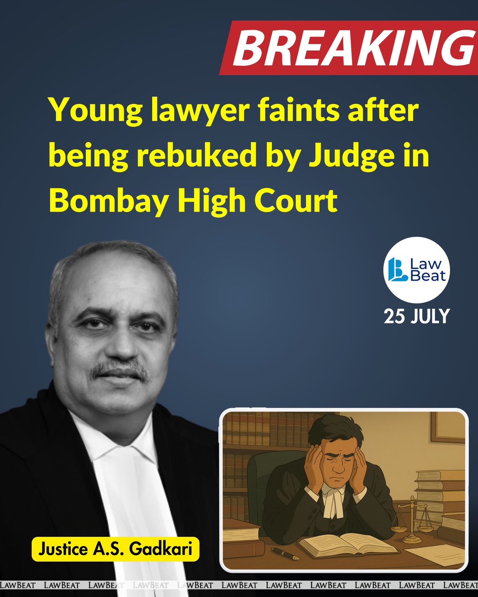 LawBeatInd's tweet image. Eyewitnesses say the judge used a stern and unrelenting tone, which left the visibly nervous lawyer overwhelmed
@LegalTalwar
Read More: lawbeat.in/top-stories/bo…