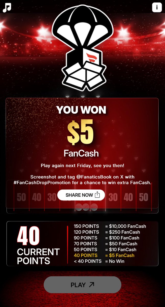 147dave_o's tweet photo. Play the #FanCashDropPromotion today

 https://t.co/4p1uwMXuVF https://t.co/NzJjFvTHU3