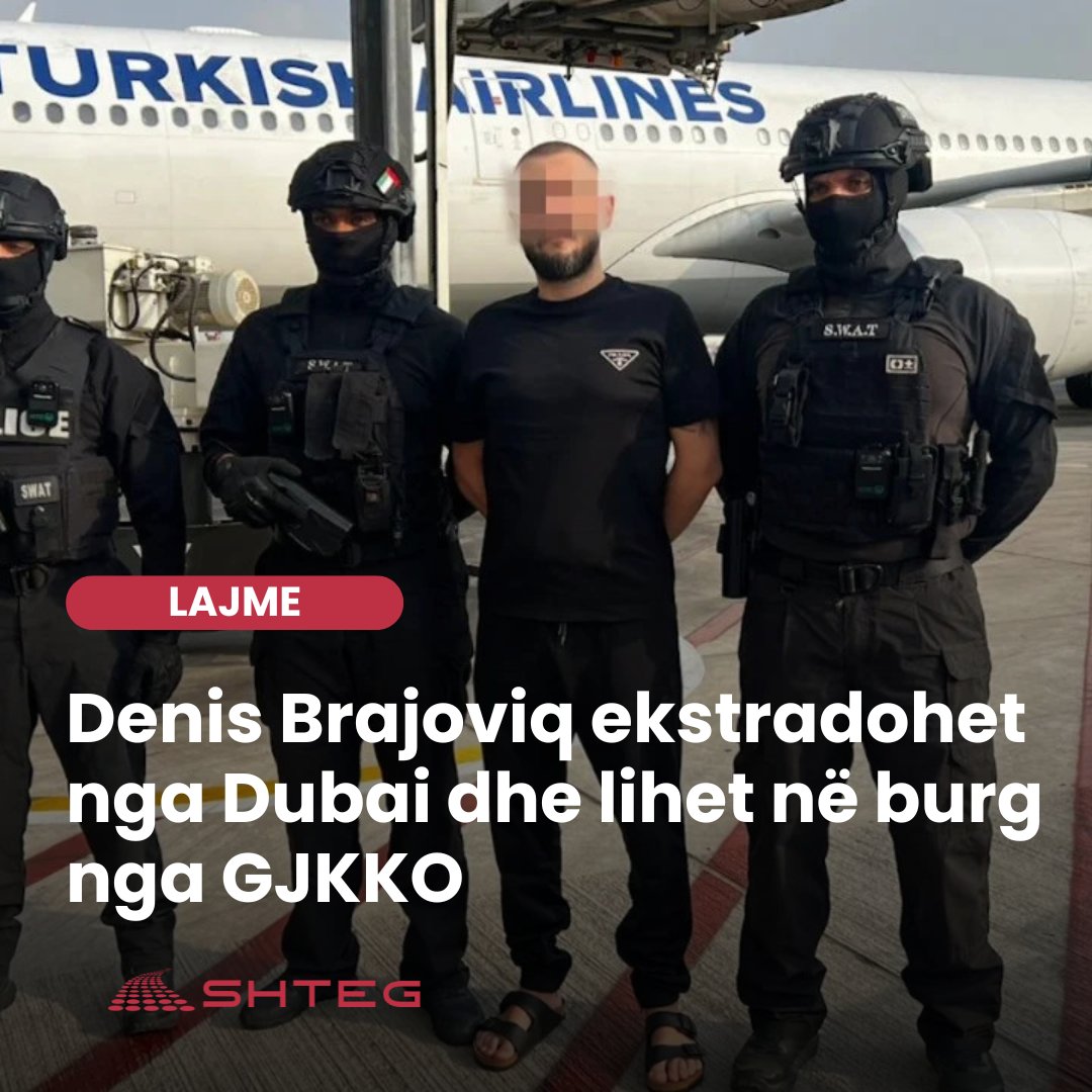 Denis Brajoviq ekstradohet nga Dubai dhe lihet në burg nga GJKKO

shteg.org/denis-brajoviq…
.
.
#DenisBrajoviq #GjinNdoji #BeharBajri #ErvisMartinaj #EdmondPreka #SPAK #GJKKO #Interpol #Dubai #OperacioniMetamorfoza #SkyECC #KrimiOrganizuar #VrasjeMePorosi #KleringuKriminal #albania