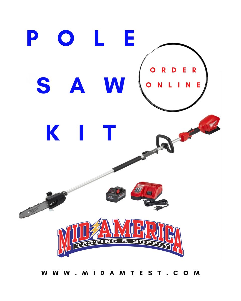 Tackle the tough cuts with our Pole Saw Kits.  Built for performance, durability, and safety, these are perfect for line-workers and tree crews alike. Shop now through our online store and get the tools you need, shipped right to your door!

#MidAmerica
