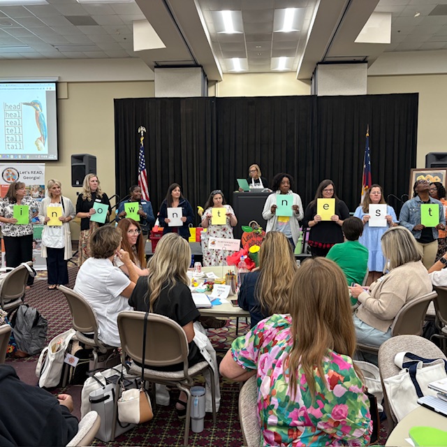 negaresa's tweet photo. The NEGA RESA Let’s Read Georgia Literacy Coaching Team sharpened their instructional tools alongside fellow Georgia educators in Dublin, GA! https://t.co/aDuJXTxJu2