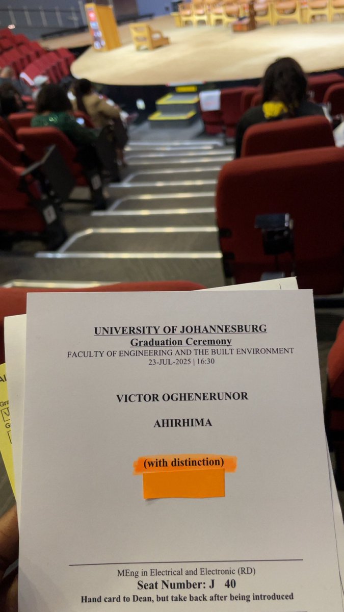 _Thisisvictor's tweet image. Master of Engineering- Electrical and Electronic Engineering (With Distinction). University of Johannesburg, South Africa. God really did. All thanks to Him.