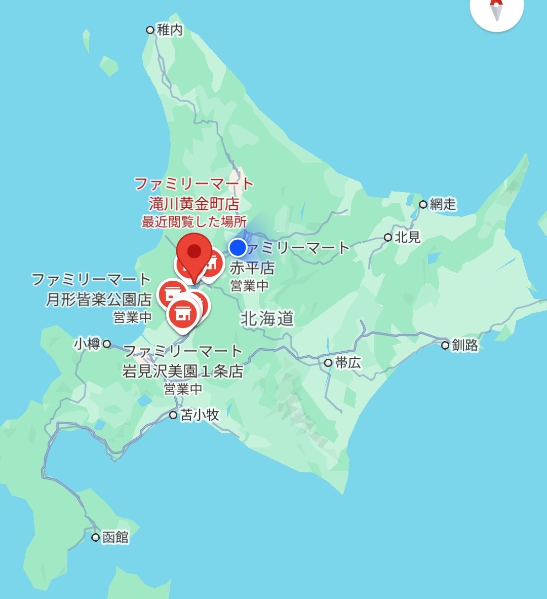 日本最北のファミリーマートは北海道滝川市『黄金町』にあります。企画にぴったりの名前なので、ここはネタとして来て欲しいですね！それにしても面白い企画！僕の地元、旭川市にはまだファミリーマートないんですよね… 北海道で2番目の都市なんですが…