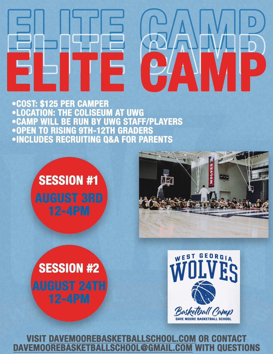 UWG_MBB's tweet image. Still taking signups!

🔗: Davemoorebasketballschool.com