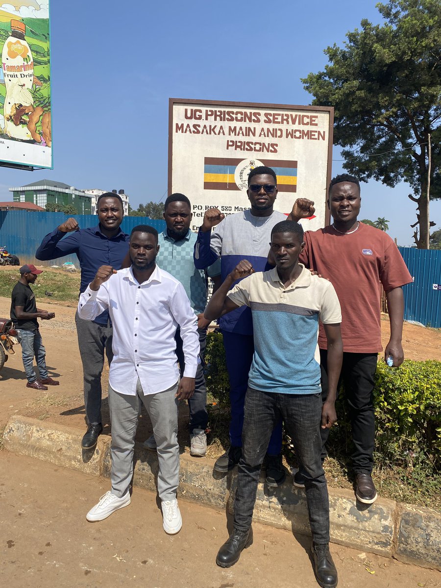 KabuyeFrankK's tweet image. We have checked on our jailed comrades; Gaddafi Mugumya, Wakabi Smart, Achileo Kivumbi and Eddie Mutwe. Despite their persecution, they remain high in spirits and devoted to the revolutionary cause. Their resolve remains intact.
#FreeAllPoliticalPrisonersInUganda
