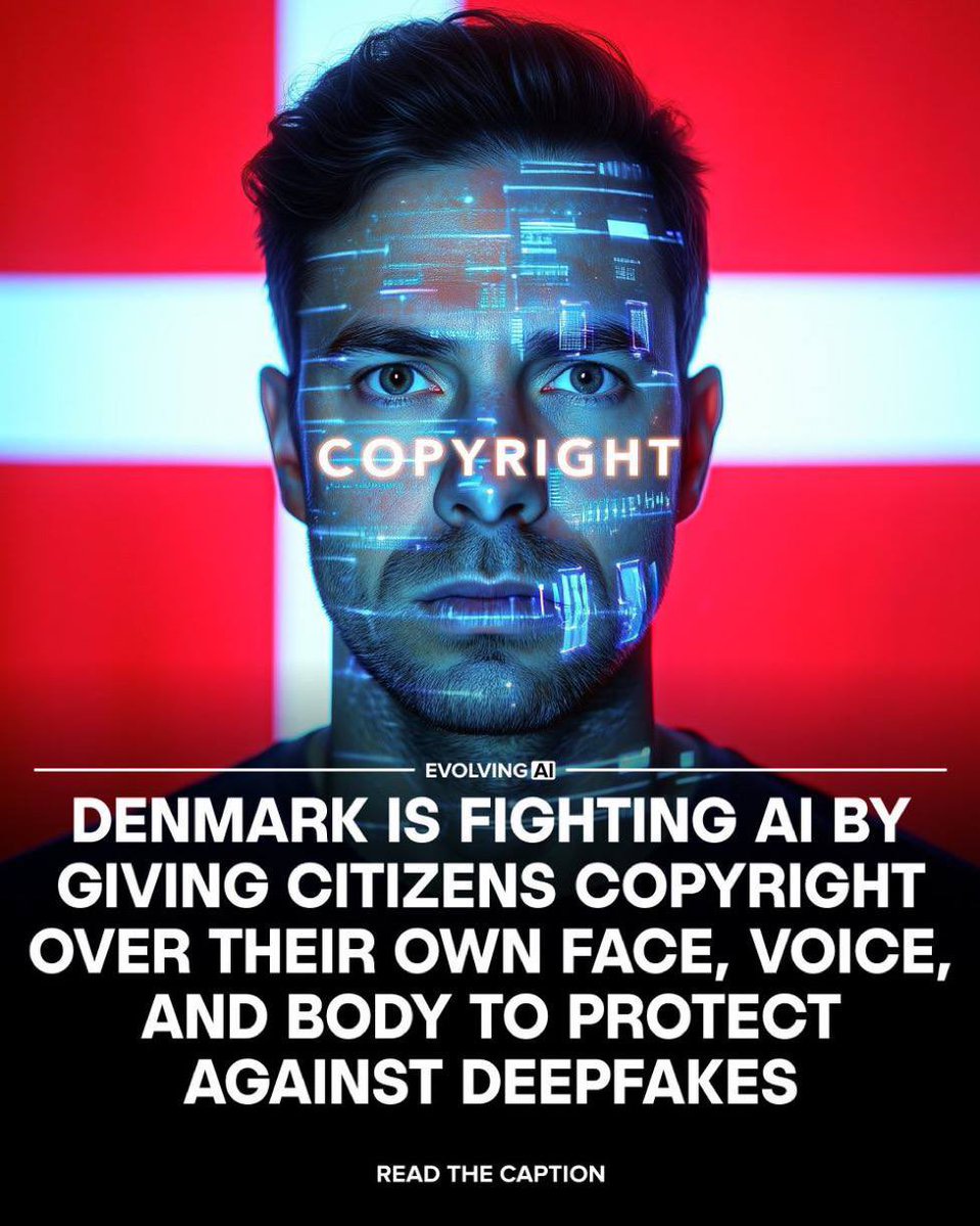 Raymond82310289's tweet image. Denmark to let citizens copyright their own likeness against digital replicas.
livemint.com/news/world/big…