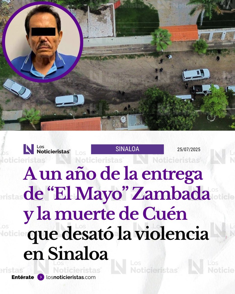 noticieristas's tweet image. 🟣🚔| Este viernes se cumple un año de la detención de Ismael “El Mayo” Zambada y del homicidio de Héctor Melesio Cuen Ojeda. Te traemos el recuento de los hechos.
Info 📲 portal.losnoticieristas.com/40DiDix