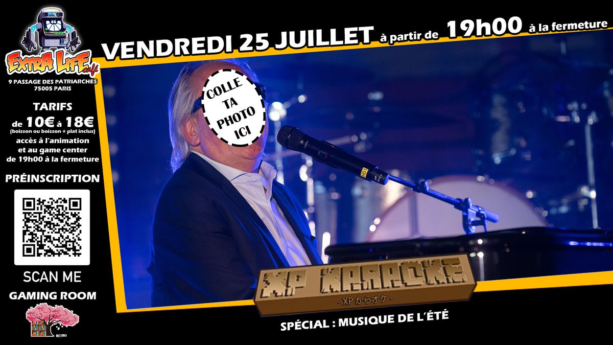 ExtraLifeCafe's tweet image. Ce soir on chante ! Et toi ?