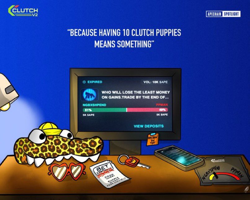 ClutchMarkets's tweet image. Trading Battle Recap:
@NGBxShpend traded his way to victory with 1,486 $APE, beating @_PPMan_ in the Lev showdown after starting with just 1,000 $APE each.
Claim your winnings for this market now:
apespredict.com
