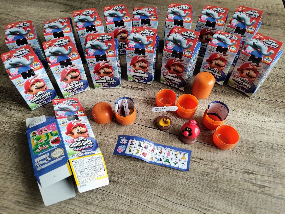 Yamafuda's tweet image. Belle surprise inattendue en allant chercher un colis que je n'attendais pas. Un ami m'a offert toute la collection des Choco Egg Super Mario Wonder avec les 3 variantes de fleur cancan ! 😍
N'hésitez pas à passer à sa boutique ! korekutanohakoniwa.com