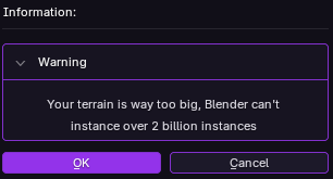 Well this is a new one, #Blender what you mean you can't?? 2 billion is a piece of cake