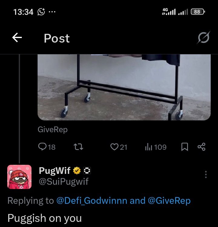 Defi_Godwinnn's tweet image. A big win for me today 🙂‍↔️❤️
@SuiPugwif just blessed me with a follow 🔥

Stay puggish guys 🐾