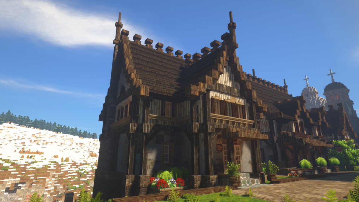 justinia_mc's tweet image. 大橋の町の商館を建てました
冬の国から橋を渡ってきた行商人の商品を買い取ったり、春の国の商人や商会に北方の産品を卸したりします
あー、もし商取引に為替が使われているなら町に銀行も建てないとなぁ
#Minecraft
#MiniaTuria