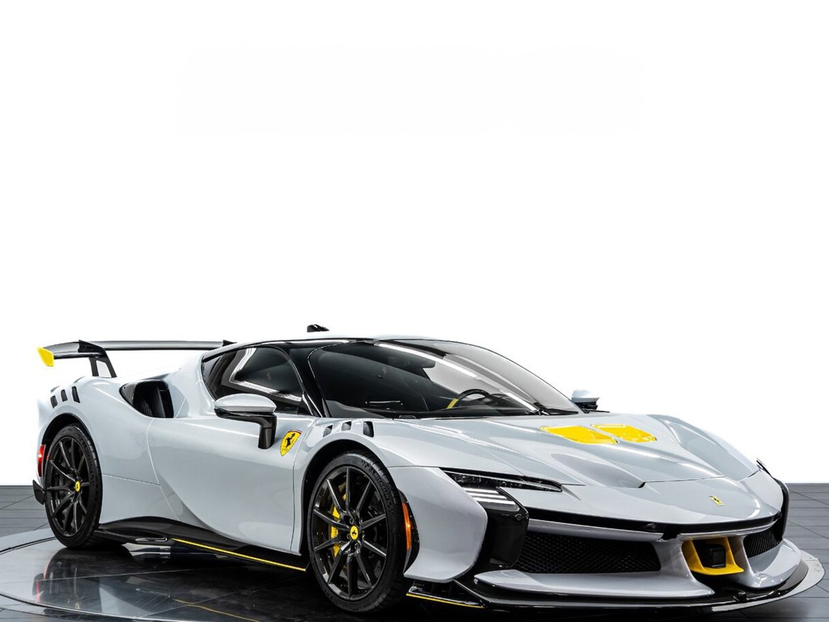 duPontREGISTRY's tweet image. 2025 Ferrari SF90 XX | Asking Price: $2,299,999
This stunning example is loaded with over $100k in options including an exterior in Bianco Artico, Carbon Fiber Wheels, Interior in Giallo Modena, Racing Stripe in Giallo Modena & so much more!