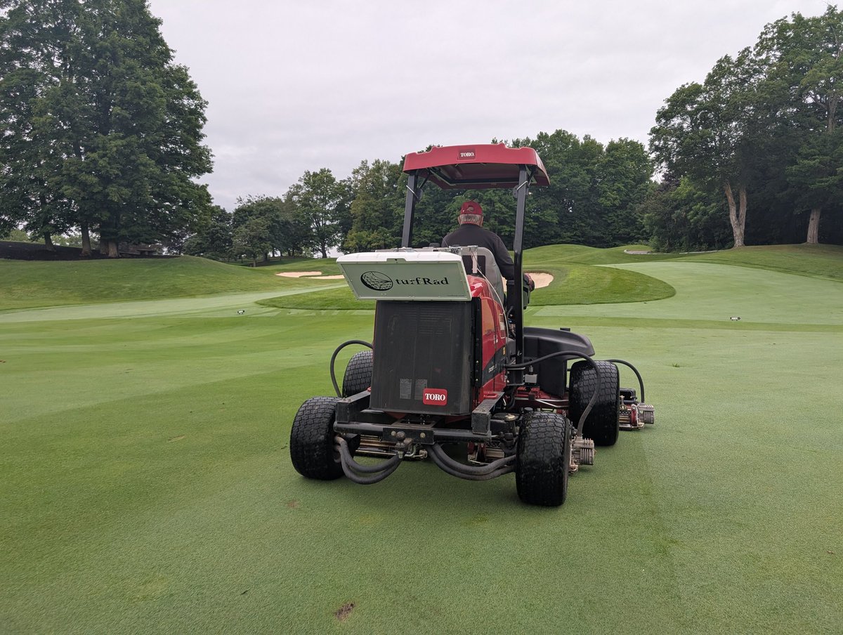 Working alongside <a href="/TurfCareProdCA/">Turf Care Products</a> and <a href="/TerraRadTech/">turfRad</a> testing out new products that will aide in creating efficiency on the new irrigation system as well as reduce water usage and improve playing conditions. Great technology and impressed at the early stages ⛳🍁💪