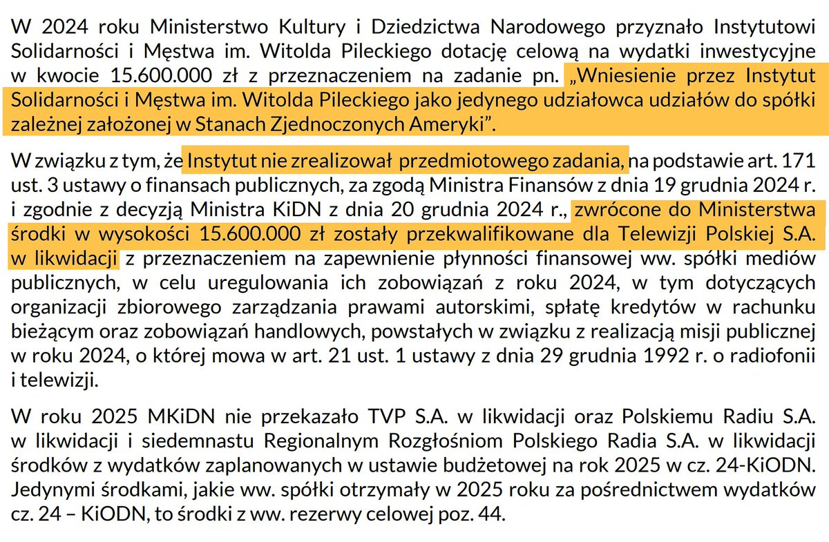 mejmpl's tweet image. 15 baniek z Instytutu Pileckiego do TVP… ale to chyba bez znaczenia kto to przepali, co? 😄