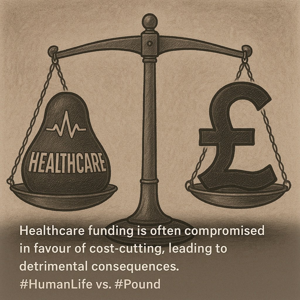 Healthcare funding is often compromised in favour of cost-cutting, leading to detrimental consequences.

It’s not a funding problems, it’s a lack of pressure to prevent it as an excuse

#HumanLife vs. #Pound