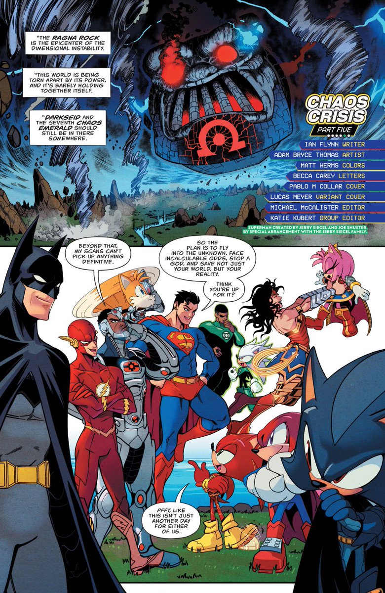 mylesworthy08's tweet image. Five days for the 5th and final issue of the #DCxSonic crossover to release! #JusticeLeague #DCComics #TeamSonic #SonictheHedgehog #SEGA #Darkseid