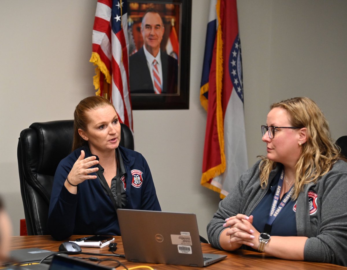 MoSEMA_'s tweet image. Earlier this week, Director Remillard & some of our SEMA team members met with @MissouriPSC staff to discuss how disaster response & recovery efforts are coordinated when public utilities are severely impacted. It was also a great conversation about future planning & resiliency.