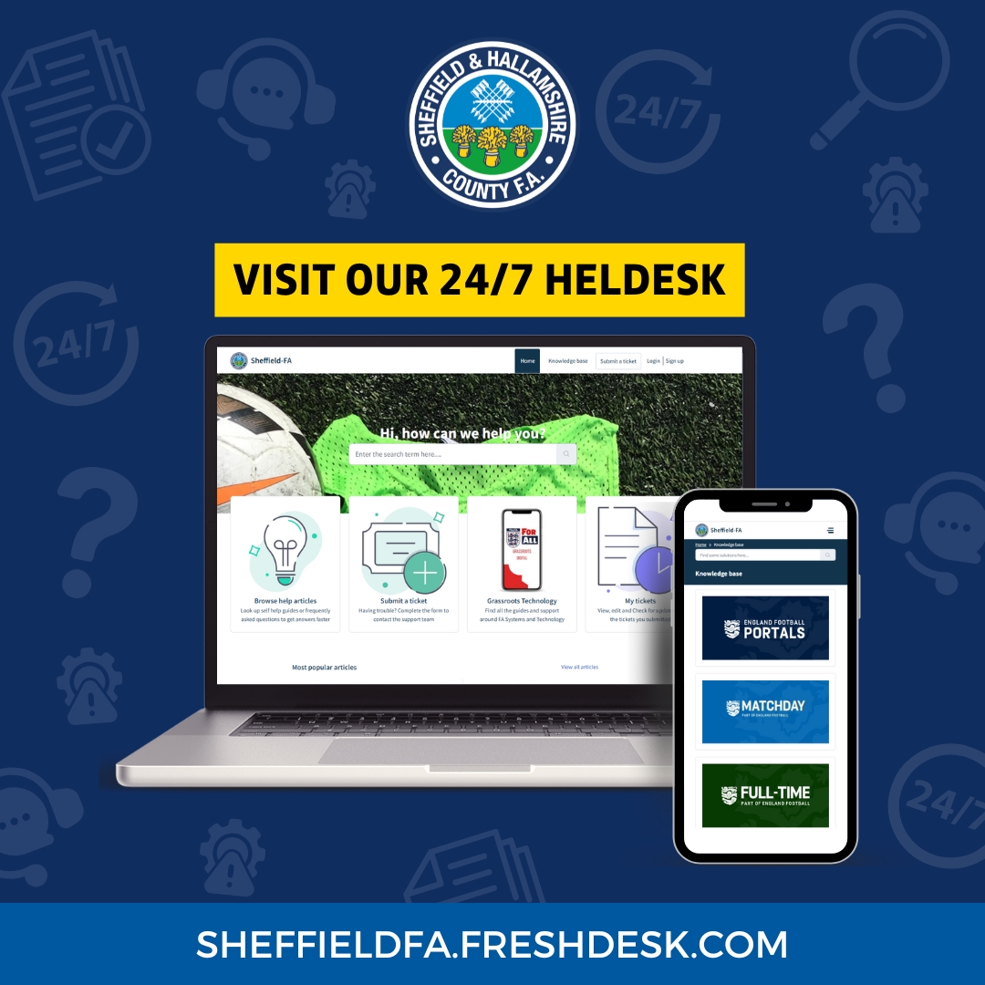 ⁉️ Need Help? We're Here 24/7!

Access our Helpdesk anytime to:
✅ Find answers to common questions
📚 Browse helpful articles
🎫 Submit a support ticket

Get started here ⤵️
sheffieldfa.freshdesk.com