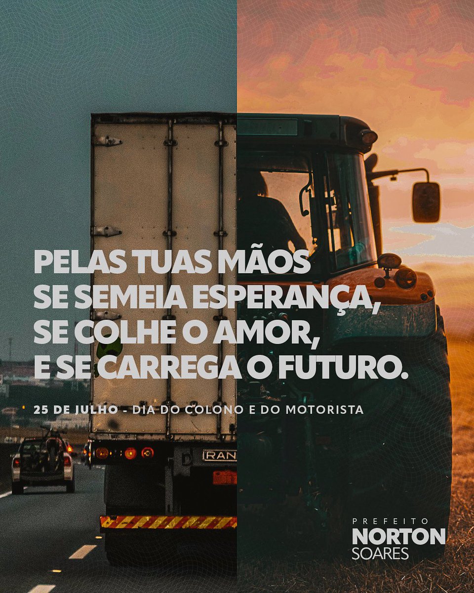 Nosso reconhecimento a todos os colonos e motoristas que movem a sociedade e constroem todos os dias o Brasil de verdade 🚜🚛