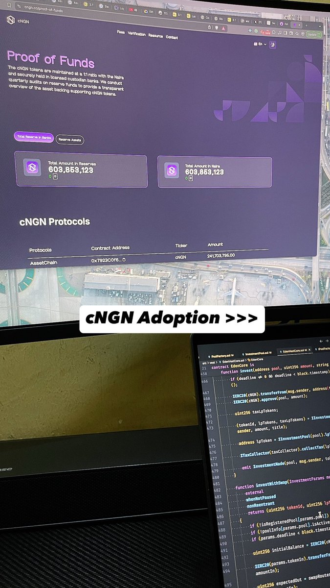 codemon_'s tweet image. Reporting live from @cngn_co proof of funds. 😳
And we’ve not gone public yet with @0xEdenFi 🤔
