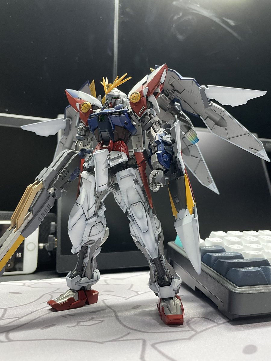 #ウイングガンダム30周年

㊗️30周年！
以前作ったウィングガンダムプロトゼロを^ ^