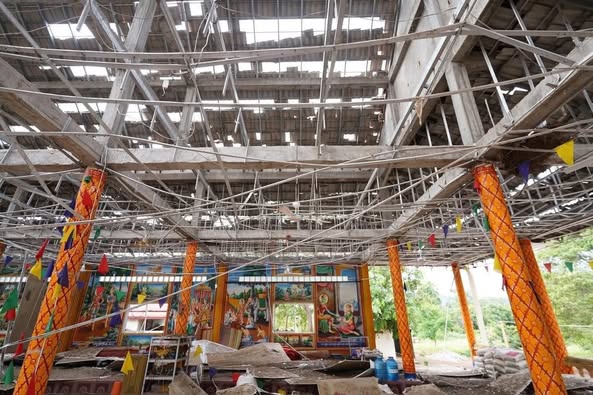 CN1302's tweet photo. Thai invasion army bombed  one of Buddhist temples Wat Ta Moan Sen Chey in Banteay Ampil district, Oddar Meanchey province on July 24, 2025.
Cambodia exercised its right to self-defense by retaliating against the Thai invasion army. https://t.co/KjNwDSsUYg