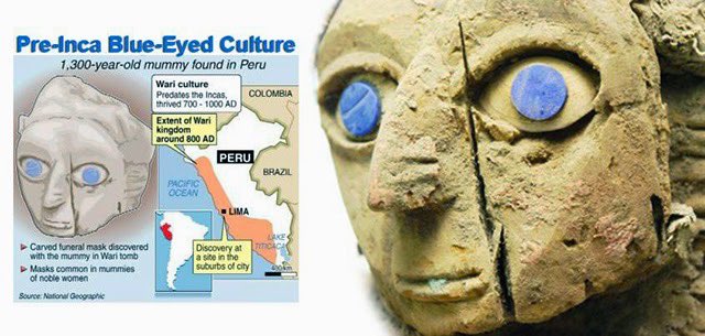 Jakeesposito22's tweet image. One of the most shocking Indo-Aryan discoveries is finding out that fair haired blue eyed Whites lived in Peru before the East Asians, who are falsely labeled “Native Americans” crossed over from Siberia.