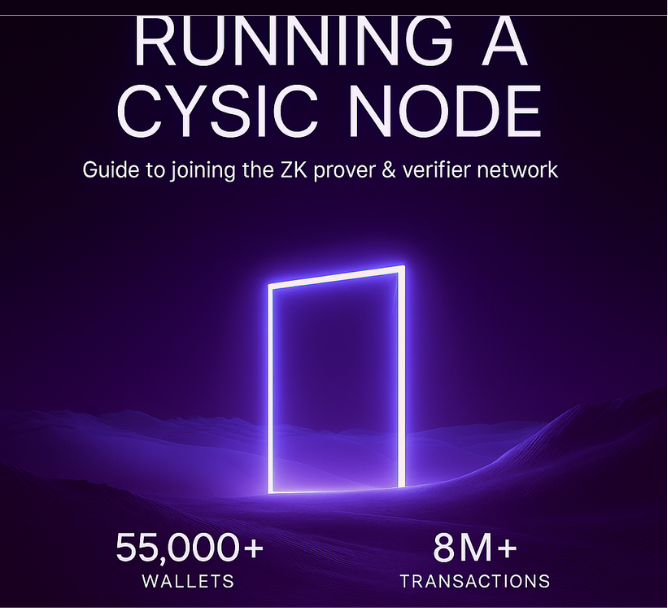 sharry_gold's tweet photo. 1/ 
This is everything you need to know about running a node and becoming an official verifier on @cysic_xyz 

Running one would strengthen Cysic network's security and scalability.

Verify more, Earn more.

Save, bookmark, share.
🧵 https://t.co/lq5ZLtn6H5