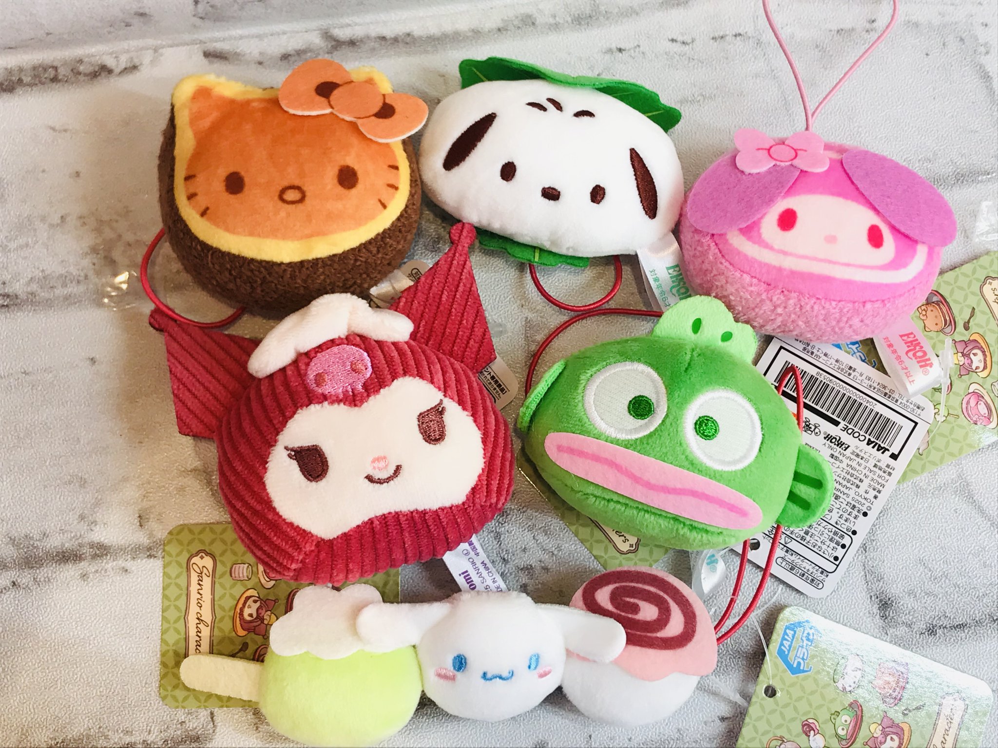 【新品まとめ売り】サンリオ 和菓子ティータイム キャラマスコット&ステッカー付き GiGO 竹の塚 on X: 
