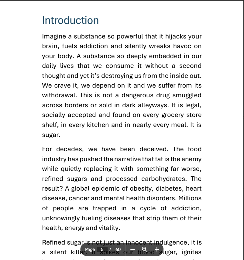 NutritionDiet00's tweet image. 🚨If refined SUGAR and Carbs were discovered today, They WOULDN'T be classified as “FOOD”🚨
It wouldn’t pass any modern food safety trial.
Uncover the truth about real cause behind modern chronic diseases: dietnutrition101.gumroad.com/l/dhdbwr
Here's what you'll discover and learn…