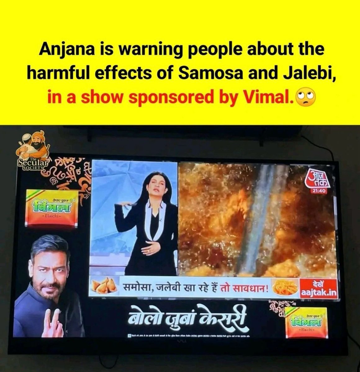 RameshBais12's tweet image. jalebi, Samosa chhodo vimal khao aur juban keshri bolo, 😀😂🤣