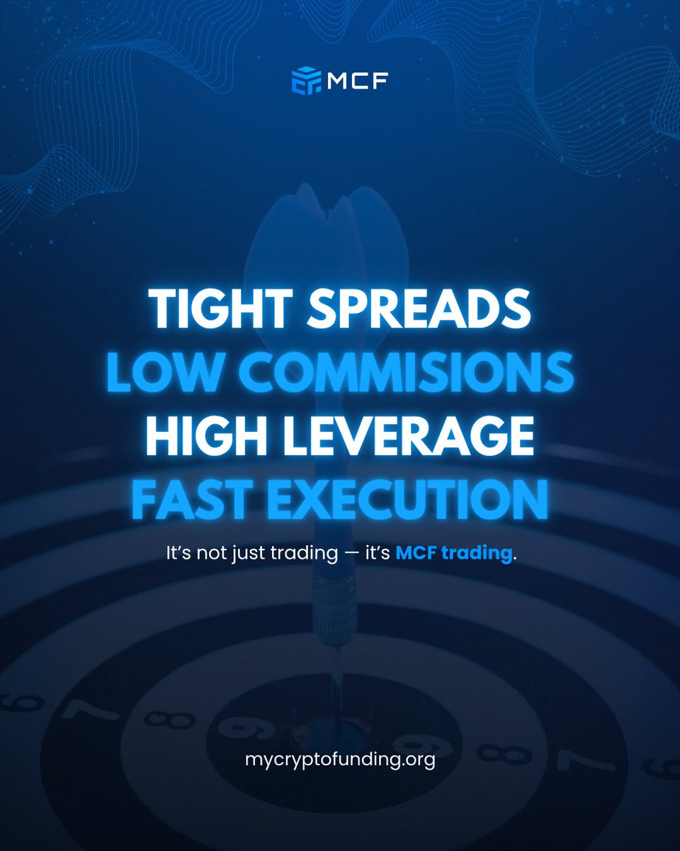 MyCryptoFunding's tweet image. Tight spreads ๐ฏ
Low commissions ๐ธ
High leverage ๐
Lightning-fast execution โก
This isnโt basic trading โ
This is MCF trading ๐ผ๐ฅ
When conditions are elite, your edge gets sharper ๐ง