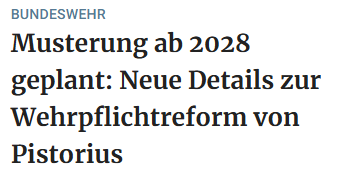 van_eckert's tweet image. Kompromiss zur Wehrpflicht: Man wird nicht raus-, sondern reingemustert und wer die 5 Kilometer nicht in unter 25 Minuten schafft, muss zum Bund und wird fit gemacht.
