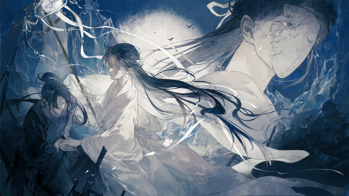 withhualian's tweet photo. these tgcf audio drama season 3 cover illustrations 🥺✨
they finally released the unwatermarked versions 🥹 https://t.co/bCRfnjO1jo
