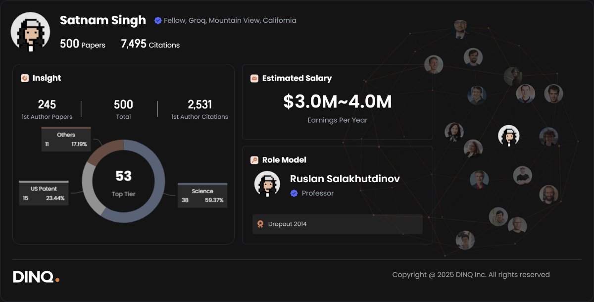 dinq_io's tweet image. Satnam Singh @satnam6502 blends code with circuit, proof with product.
From SAT solvers to scalable silicon, he bridges logic and life.
DINQ pays respect.✨