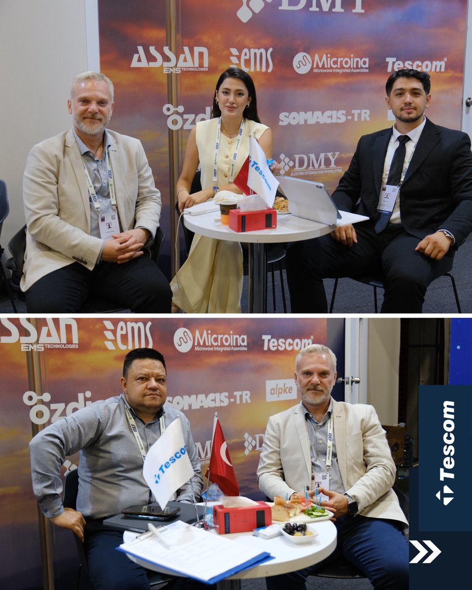 DEF 2025 tüm heyecanıyla devam ediyor.

Tescom olarak, savunma sanayiine yönelik güvenilir ve yenilikçi güç elektroniği çözümlerimizi tanıttığımız fuarda, DMY Savunma ile birlikte Salon 8 – C02 numaralı stantta

#Tescom #DMYSavunma #IDEF2025 #SavunmaSanayii #GüçElektroniği